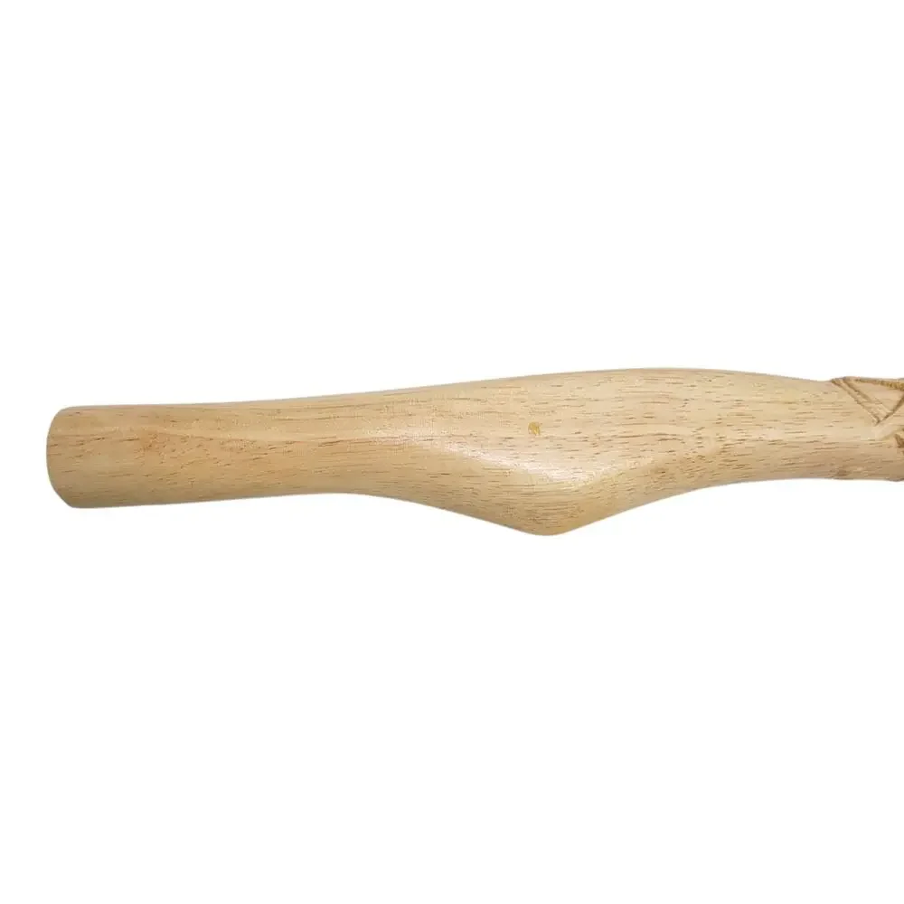 Hand Carved Wood Wolf Baton Club Direwolf Norse Pagan Altar Talking Stick 17